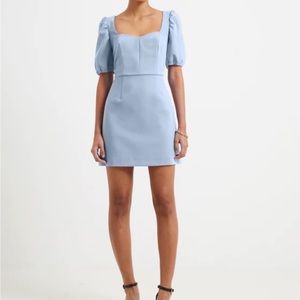 French Connection Berina Whisper Puff Sleeve Dress, Sz 4